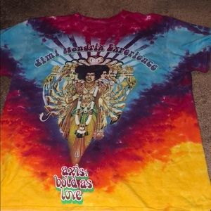 Tye dye Jimi Hendrix shirt